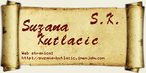 Suzana Kutlačić vizit kartica